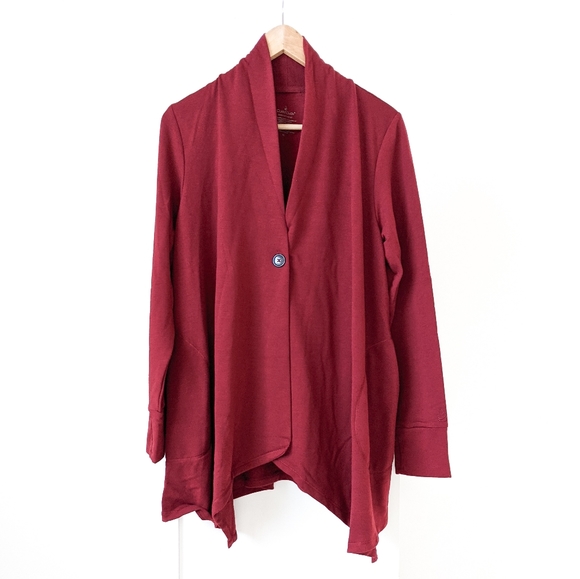 Cuddl Duds Comfortwear Drape Button 